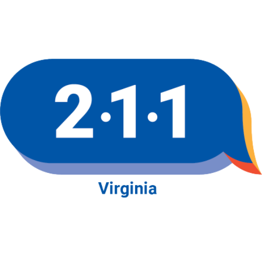 የ 211 Virginia አርማ ነጭ ዳራ ያለው።