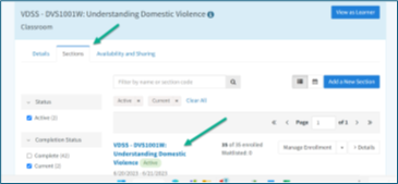 Where to find the search results for